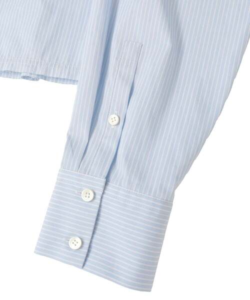 CONVERSE TOKYO（コンバーストウキョウ）の「【HL】DETACHABLE TIE CROPPED SHIRT（シャツ/ブラウス・レディース・サックスブルー/ストライプ・FREE）」の15枚目の写真