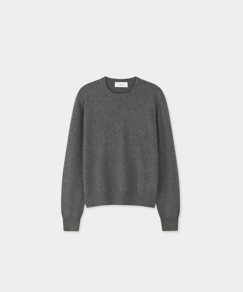 J'RIUM(ジェイリウム)の「カシミヤブレンド エッセンシャル ラウンドネックニット チャコール(ニット/セーター・メンズ・その他・SMALL/M/L/X-LARGE)」の2枚目の写真
