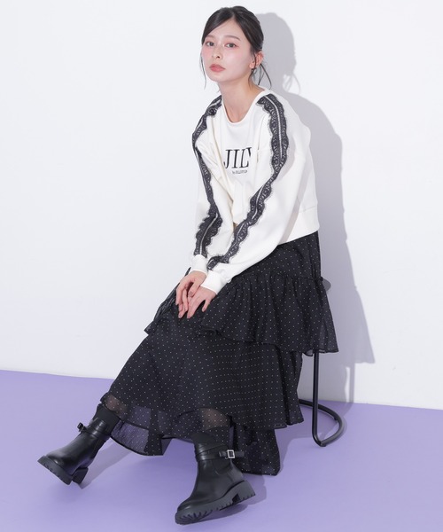 JILL by JILL STUART(ジルバイジルスチュアート)の「ラッフルティアードスカート(スカート・レディース・ホワイト系その他/ブラック系その他/ホワイト系その他2・FREE)」の22枚目の写真