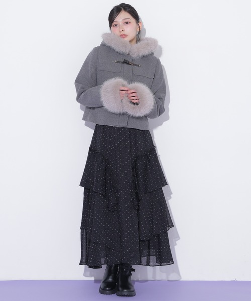 JILL by JILL STUART(ジルバイジルスチュアート)の「ラッフルティアードスカート(スカート・レディース・ホワイト系その他/ブラック系その他/ホワイト系その他2・FREE)」の16枚目の写真