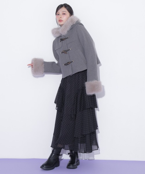 JILL by JILL STUART(ジルバイジルスチュアート)の「ラッフルティアードスカート(スカート・レディース・ホワイト系その他/ブラック系その他/ホワイト系その他2・FREE)」の17枚目の写真