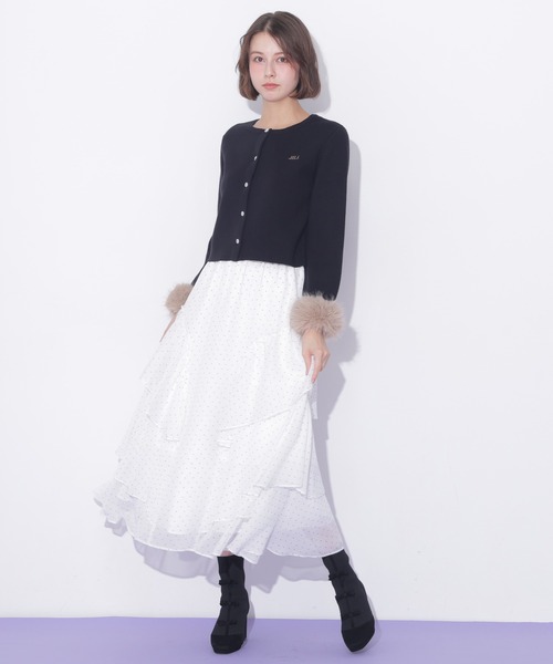JILL by JILL STUART(ジルバイジルスチュアート)の「ラッフルティアードスカート(スカート・レディース・ホワイト系その他/ブラック系その他/ホワイト系その他2・FREE)」の6枚目の写真
