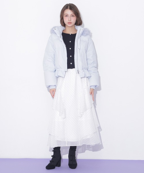 JILL by JILL STUART(ジルバイジルスチュアート)の「ラッフルティアードスカート(スカート・レディース・ホワイト系その他/ブラック系その他/ホワイト系その他2・FREE)」の5枚目の写真