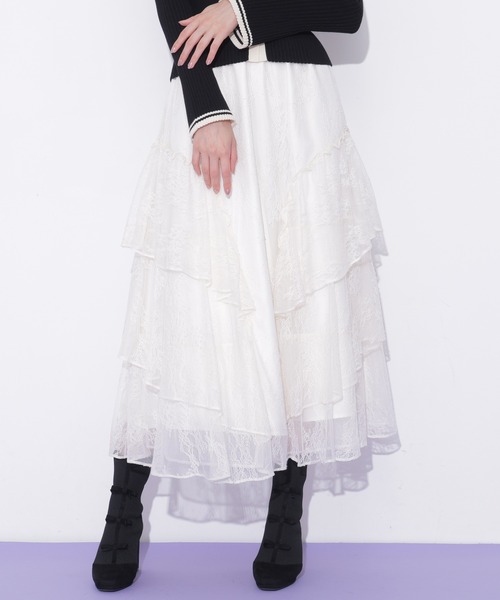 JILL by JILL STUART(ジルバイジルスチュアート)の「ラッフルティアードスカート(スカート・レディース・ホワイト系その他/ブラック系その他/ホワイト系その他2・FREE)」の14枚目の写真