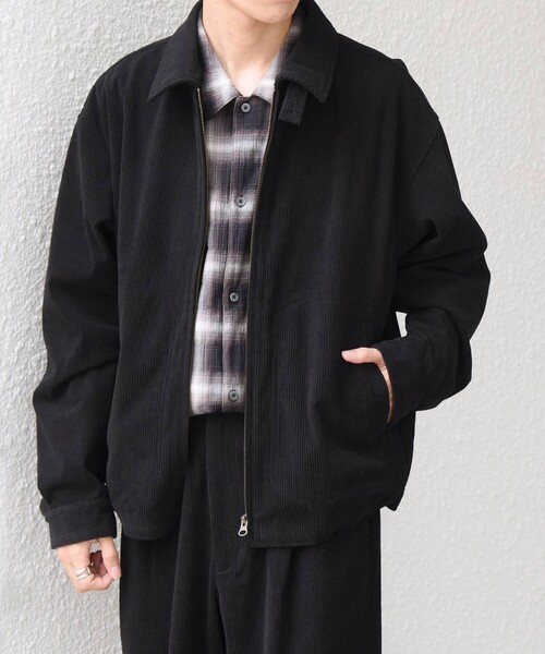 SHIPS any(シップス エニィ)の「〈手洗い可能〉SOLOTEX(R) コーデュロイ スピンドル ジップアップ ブルゾン(セットアップ対応)◆(ブルゾン・メンズ・ブラウン/ブラック/キャメル/チャコールグレー・MEDIUM/SMALL/LARGE)」の10枚目の写真