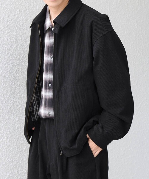 SHIPS any(シップス エニィ)の「〈手洗い可能〉SOLOTEX(R) コーデュロイ スピンドル ジップアップ ブルゾン(セットアップ対応)◆(ブルゾン・メンズ・ブラウン/ブラック/キャメル/チャコールグレー・MEDIUM/SMALL/LARGE)」の11枚目の写真