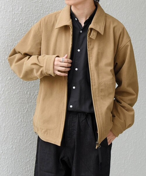 SHIPS any(シップス エニィ)の「〈手洗い可能〉SOLOTEX(R) コーデュロイ スピンドル ジップアップ ブルゾン(セットアップ対応)◆(ブルゾン・メンズ・ブラウン/ブラック/キャメル/チャコールグレー・MEDIUM/SMALL/LARGE)」の15枚目の写真