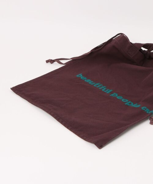 beautiful people（ビューティフルピープル）の「brushed logo tote bag 1636611945（ショルダーバッグ・レディース・ブラウン/バーガンディー・FREE）」の4枚目の写真