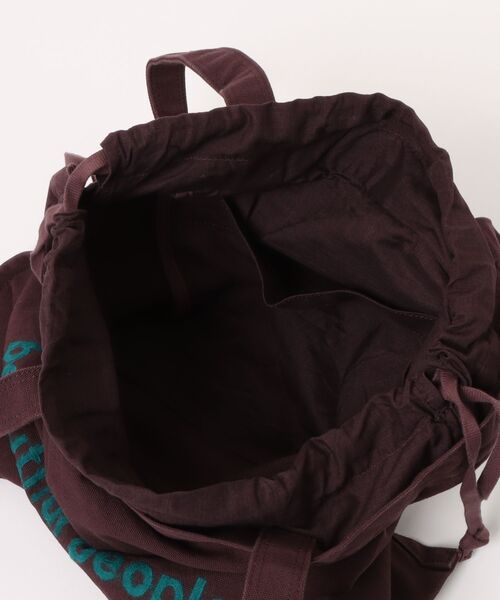 beautiful people（ビューティフルピープル）の「brushed logo tote bag 1636611945（ショルダーバッグ・レディース・ブラウン/バーガンディー・FREE）」の5枚目の写真