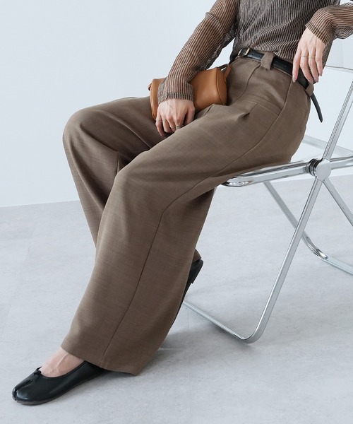 reca(レカ)の「ツイルデザインワイドパンツ(その他パンツ・レディース・チャコールグレー/モカ/ブラック・M)」の13枚目の写真