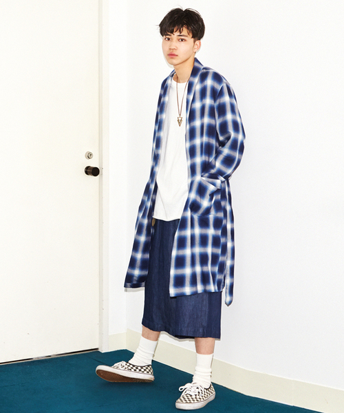 WEGO（ウィゴー）の「WEGO/綿麻デニムガウチョパンツ（デニムパンツ・メンズ・ダークインディゴブルー/インディゴブルー・LARGE/MEDIUM）」の15枚目の写真