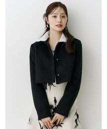MERCURYDUO（マーキュリーデュオ）の「レースカラーショートジャケット（その他アウター）」