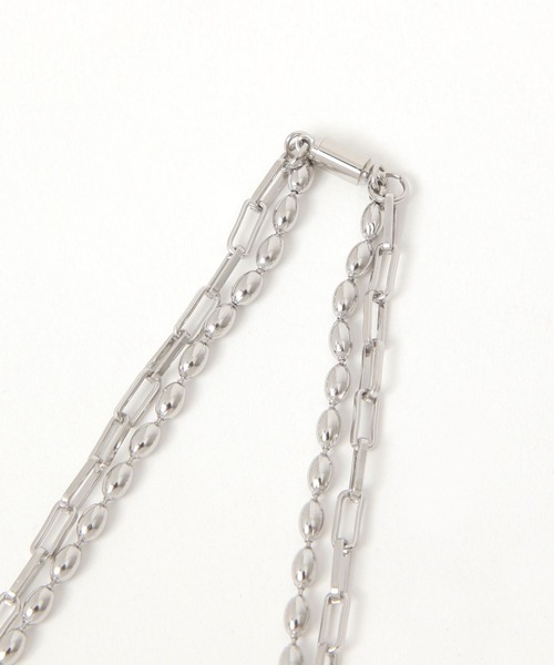 LEPSIM(レプシィム)の「ステンレス2連マグネットロングネックレス 1066691(ネックレス・レディース・シルバー系その他/ゴールド/シルバー・ONE SIZE)」の5枚目の写真