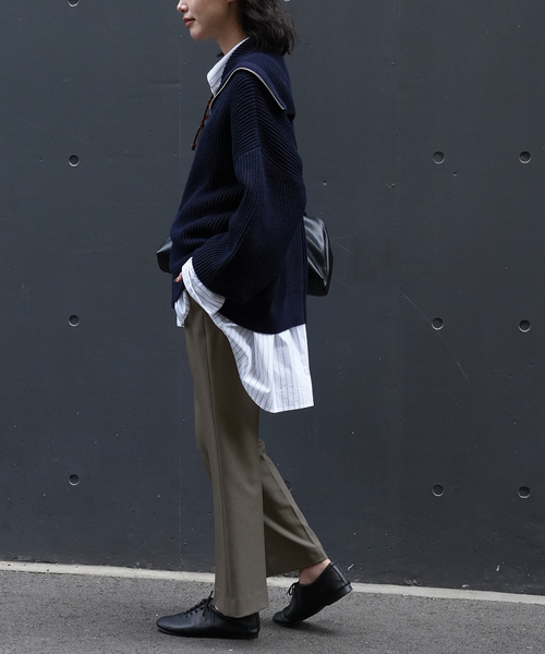 SLOBE IENA(スローブイエナ)の「スティックパンツ(スラックス・レディース・ブラック/カーキ・38/36)」の16枚目の写真