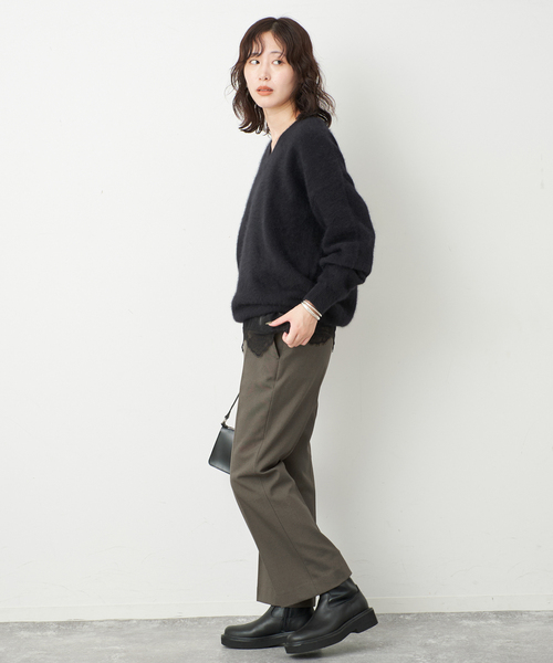 SLOBE IENA(スローブイエナ)の「スティックパンツ(スラックス・レディース・ブラック/カーキ・38/36)」の22枚目の写真