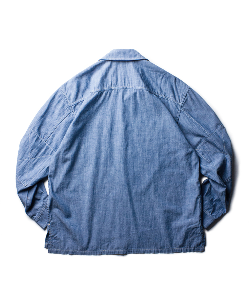 THE RESQ（ザーレスキュー）の「CHAMBRAY TEDDY OVERSHIRT [MILD INDIGO]（シャツ/ブラウス・メンズ・その他・MEDIUM/LARGE/X-LARGE）」の2枚目の写真
