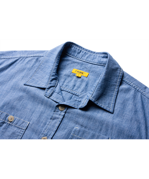 THE RESQ（ザーレスキュー）の「CHAMBRAY TEDDY OVERSHIRT [MILD INDIGO]（シャツ/ブラウス・メンズ・その他・MEDIUM/LARGE/X-LARGE）」の3枚目の写真