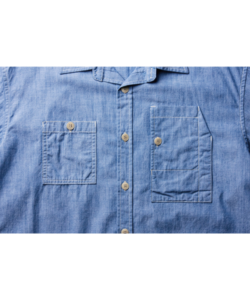 THE RESQ（ザーレスキュー）の「CHAMBRAY TEDDY OVERSHIRT [MILD INDIGO]（シャツ/ブラウス・メンズ・その他・MEDIUM/LARGE/X-LARGE）」の4枚目の写真
