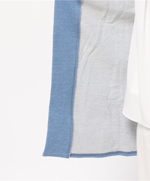 Denime(ドゥニーム)の「INDIGOLIKE CARDIGAN/インディゴライクスウェットカーディガン(カーディガン/ボレロ・レディース・ネイビー/ブルー・FREE)」の11枚目の写真