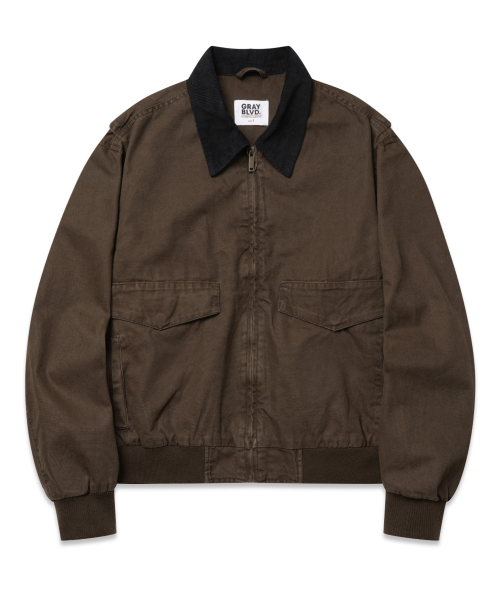 GRAYBLVD(グレイブラバット)の「コルト襟付きワークジャケット (ブラック)(デニムジャケット・レディース・その他・1/2)」の2枚目の写真