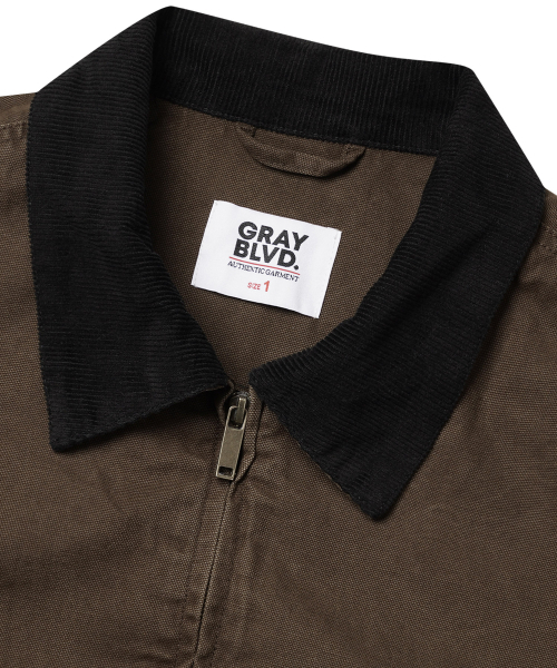 GRAYBLVD(グレイブラバット)の「コルト襟付きワークジャケット (ブラック)(デニムジャケット・レディース・その他・1/2)」の4枚目の写真