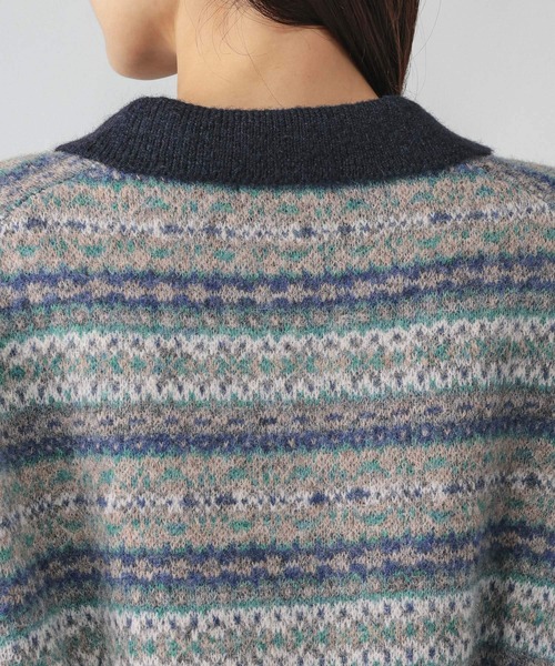 GLOBAL WORK(グローバルワーク)の「フェアアイル柄スキッパー/759306(ニット/セーター・レディース・オレンジ/ブルー・MEDIUM/LARGE)」の16枚目の写真