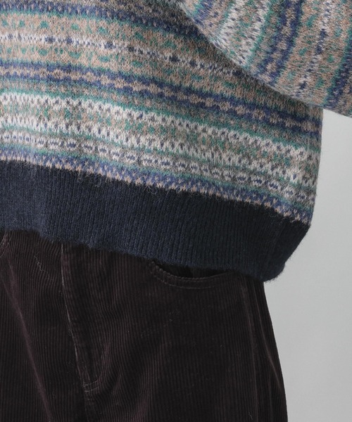 GLOBAL WORK(グローバルワーク)の「フェアアイル柄スキッパー/759306(ニット/セーター・レディース・オレンジ/ブルー・MEDIUM/LARGE)」の18枚目の写真