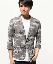 VENCEEXCHANGE | 鹿の子迷彩7分テーラードジャケット   (テーラードジャケット)