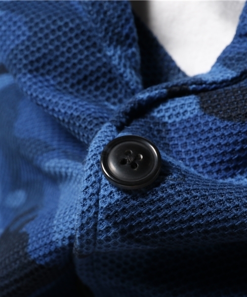 VENCEEXCHANGE（ヴァンスエクスチェンジ）の「鹿の子迷彩7分テーラードジャケット   （テーラードジャケット・メンズ・ネイビー/ブラック・MEDIUM/LARGE）」の10枚目の写真