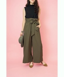 TEVALT | <Titilate valet> ウエストリボンワイドパンツ(その他パンツ)
