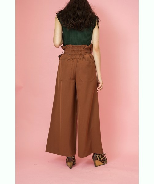 TEVALT(ヴァレット)の「<Titilate valet> ウエストリボンワイドパンツ(その他パンツ・レディース・ブラック/カーキ/レンガ・38)」の17枚目の写真