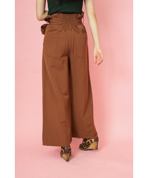 TEVALT(ヴァレット)の「<Titilate valet> ウエストリボンワイドパンツ(その他パンツ・レディース・ブラック/カーキ/レンガ・38)」の11枚目の写真