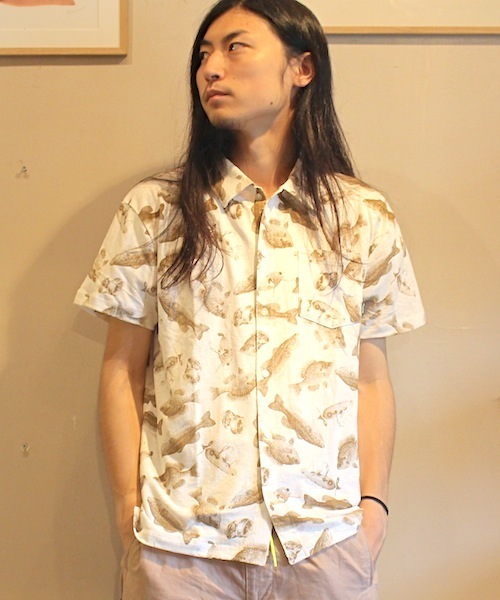 PHATEE(ファッティー)の「☆【PHATEE】ファティー SOFT SHIRTS(シャツ/ブラウス・メンズ・ネイビー/マスタード/ホワイト系その他/グリーン系その他/ホワイト系その他2/ホワイト/ホワイト系その他3/キナリ・LARGE/SMALL/MEDIUM)」の5枚目の写真