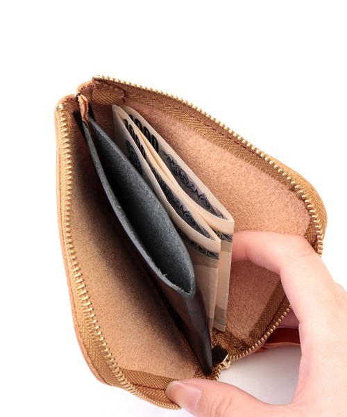 ZARIO-grandee-（ザリオ）の「栃木レザーバイカラーL字ファスナーコインケース（コインケース・メンズ・ブラウン/グリーン/レッド/ブラック/ネイビー/キャメル/ブルー系その他/モカ・ONE SIZE）」の21枚目の写真