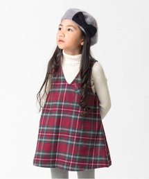 apres les cours | 先染めチェックＪスカート(6分丈)(ワンピース)
