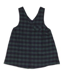 apres les cours | 先染めチェックＪスカート(6分丈)(ワンピース)