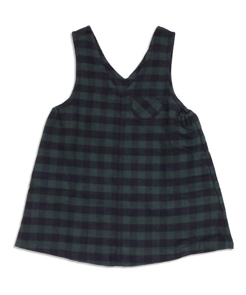 apres les cours（アプレレクール）の「先染めチェックＪスカート(6分丈)（ワンピース・キッズ・グリーン/レッド/ベージュ・100/120/130/110/90/140/80）」の2枚目の写真