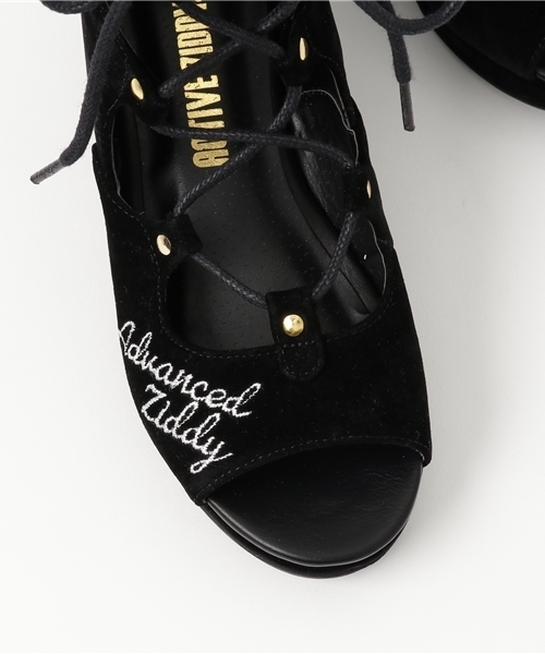 ZIDDY（ジディ）の「ZIDDY/スウェードレースアップサンダル（サンダル・キッズ・ブラック/ライトブラウン・23/24/21/22）」の6枚目の写真