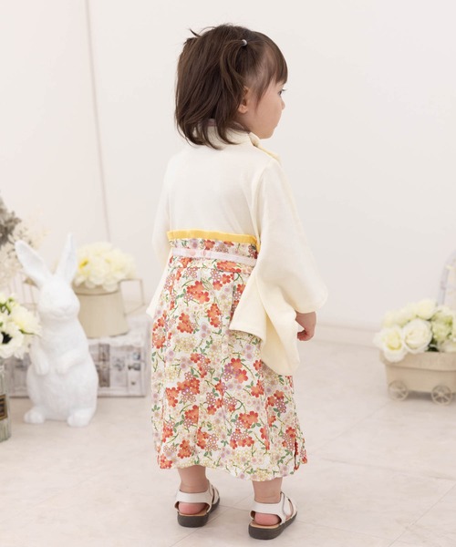 セール】2WAY 和柄 袴ロンパース [ひな祭り] [誕生日 記念日 お