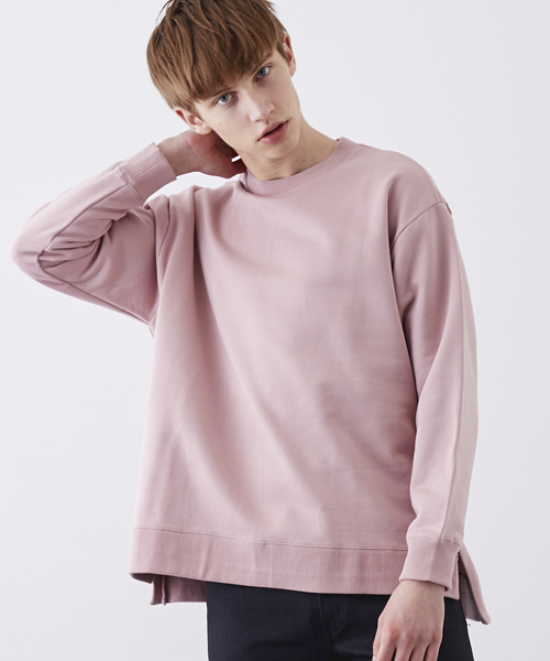 STUDIOUS(ステュディオス)の「ビッグドロップスウェット(スウェット・メンズ・ブラック/グレー/ブルー/ピンク・2/1)」の4枚目の写真
