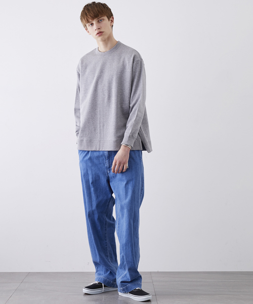 STUDIOUS(ステュディオス)の「ビッグドロップスウェット(スウェット・メンズ・ブラック/グレー/ブルー/ピンク・2/1)」の6枚目の写真