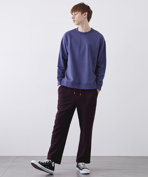 STUDIOUS(ステュディオス)の「ビッグドロップスウェット(スウェット・メンズ・ブラック/グレー/ブルー/ピンク・2/1)」の7枚目の写真