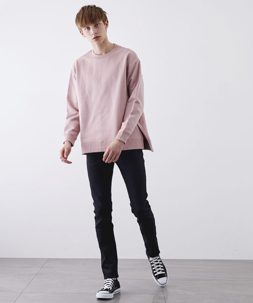STUDIOUS(ステュディオス)の「ビッグドロップスウェット(スウェット・メンズ・ブラック/グレー/ブルー/ピンク・2/1)」の8枚目の写真