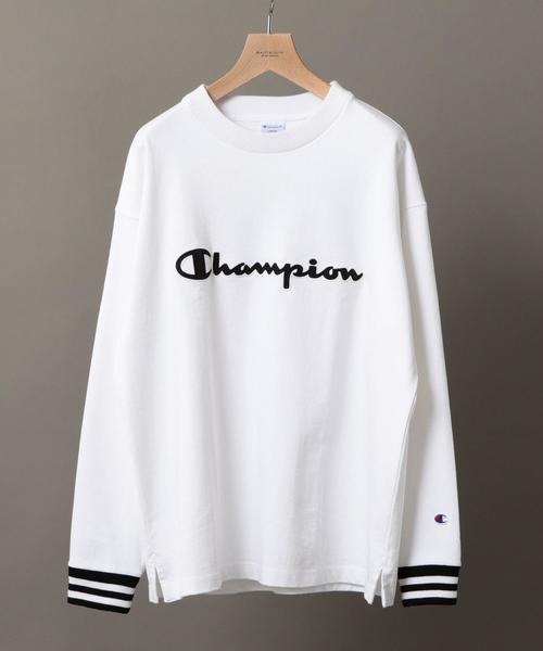 Champion（チャンピオン）の「【別注】 ＜CHAMPION(チャンピオン）＞ JERSEY WIDE/スウェット ◆（スウェット・メンズ・レッド/ブラック/ホワイト・SMALL/MEDIUM/LARGE）」の2枚目の写真