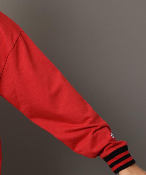 Champion（チャンピオン）の「【別注】 ＜CHAMPION(チャンピオン）＞ JERSEY WIDE/スウェット ◆（スウェット・メンズ・レッド/ブラック/ホワイト・SMALL/MEDIUM/LARGE）」の8枚目の写真