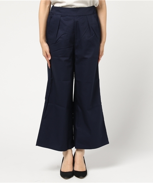 earth music&ecology(アースミュージックアンドエコロジー)の「タックワイドパンツ(その他パンツ・レディース・ベージュ/ネイビー/カーキ・FREE)」の4枚目の写真