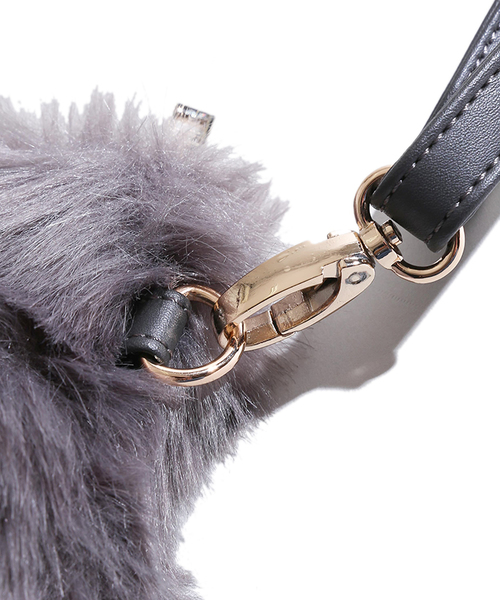 WEGO（ウィゴー）の「WEGO/2WAYファークラッチショルダーバッグ（ショルダーバッグ・レディース・ワイン/グレー/ブラック/ピンク/マスタード・FREE）」の7枚目の写真