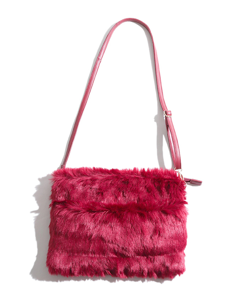 WEGO（ウィゴー）の「WEGO/2WAYファークラッチショルダーバッグ（ショルダーバッグ・レディース・ワイン/グレー/ブラック/ピンク/マスタード・FREE）」の10枚目の写真