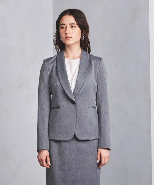 UNITED ARROWS（ユナイテッドアローズ）の「○UBCB ドビー ショールカラー ジャケット ◆（テーラードジャケット・レディース・ネイビー/グレー・40/34/38/36）」の4枚目の写真