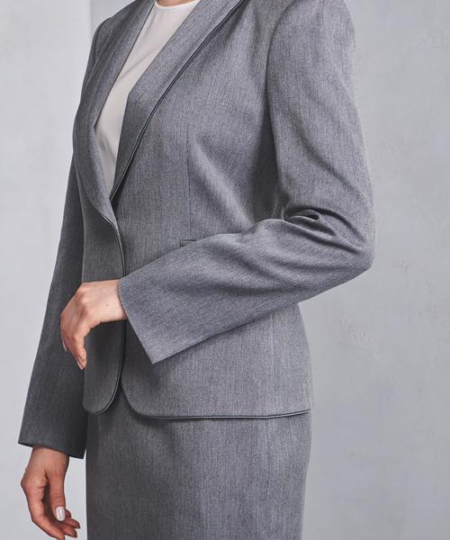 UNITED ARROWS（ユナイテッドアローズ）の「○UBCB ドビー ショールカラー ジャケット ◆（テーラードジャケット・レディース・ネイビー/グレー・40/34/38/36）」の13枚目の写真